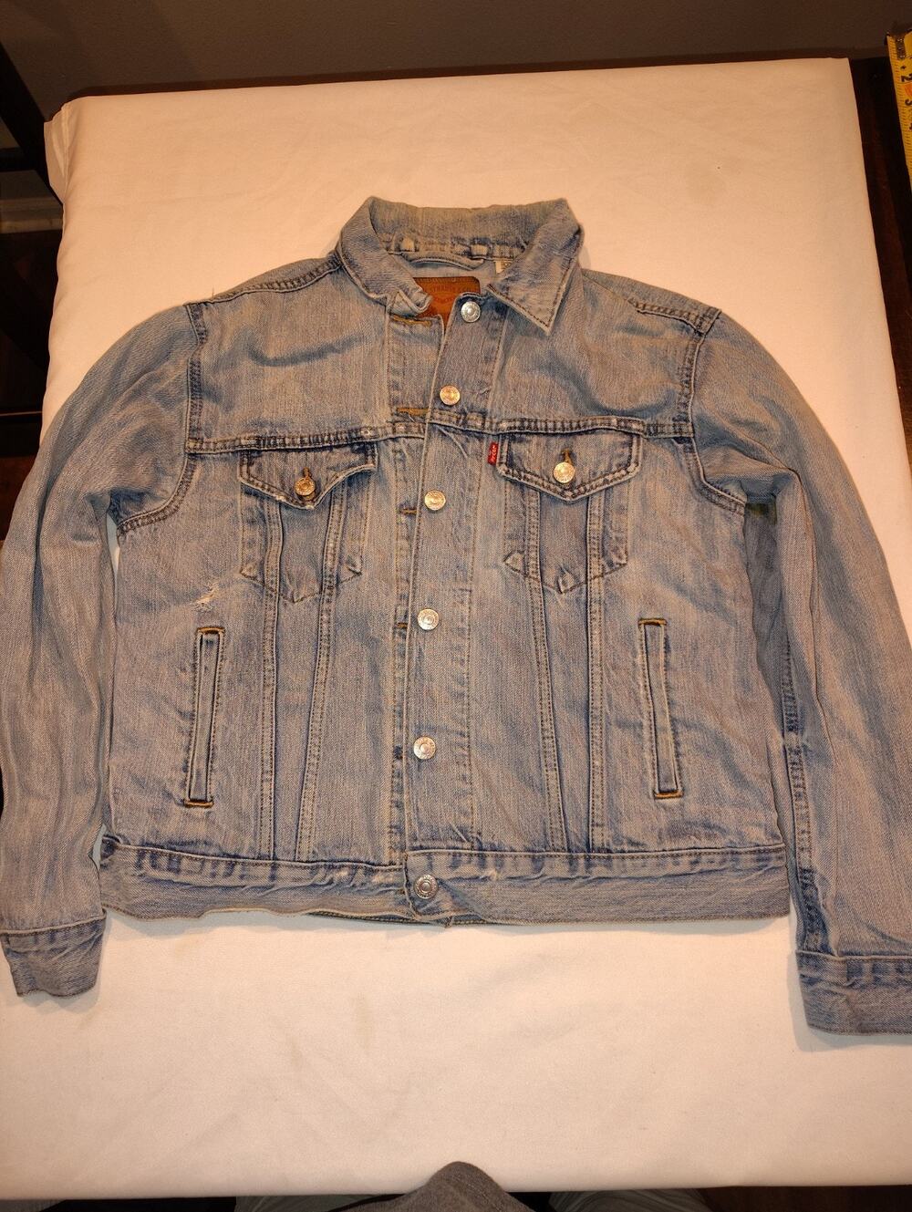 Levi's Strauss Blue Denim WPL-423 CA00342 Trucker Jean Jacket Men's Medium
